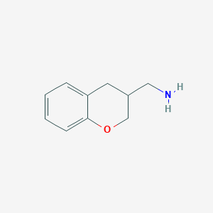 molecular formula C10H13NO B155210 Chroman-3-ylmethanamine CAS No. 10185-46-3