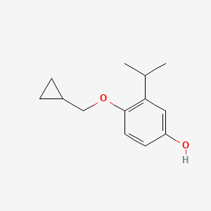 molecular formula C13H18O2 B15521070 4-(Cyclopropylmethoxy)-3-isopropylphenol 