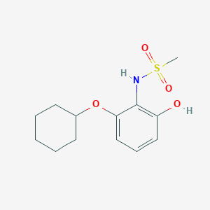 molecular formula C13H19NO4S B15521087 N-(2-(Cyclohexyloxy)-6-hydroxyphenyl)methanesulfonamide 