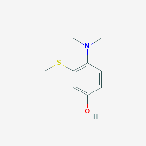 molecular formula C9H13NOS B15521103 4-(Dimethylamino)-3-(methylthio)phenol 