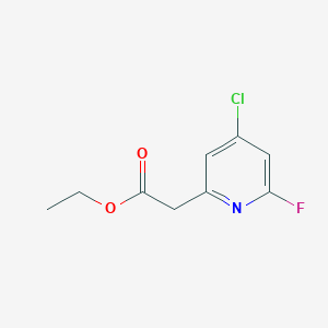 molecular formula C9H9ClFNO2 B15521108 Ethyl (4-chloro-6-fluoropyridin-2-YL)acetate 