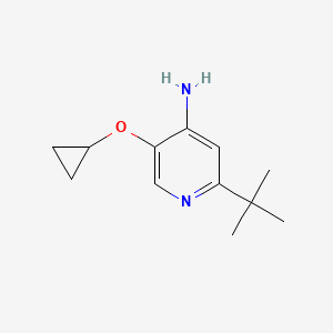 molecular formula C12H18N2O B15521135 2-Tert-butyl-5-cyclopropoxypyridin-4-amine 
