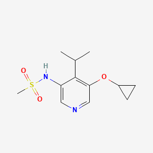 molecular formula C12H18N2O3S B15521171 N-(5-Cyclopropoxy-4-isopropylpyridin-3-YL)methanesulfonamide 