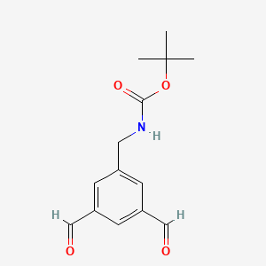 molecular formula C14H17NO4 B15521206 Tert-butyl 3,5-diformylbenzylcarbamate 