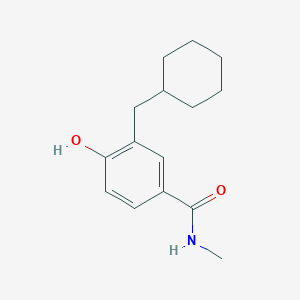 molecular formula C15H21NO2 B15521267 3-(Cyclohexylmethyl)-4-hydroxy-N-methylbenzamide 