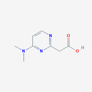 molecular formula C8H11N3O2 B15521277 2-[4-(Dimethylamino)pyrimidin-2-YL]acetic acid 