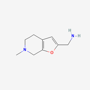 molecular formula C9H14N2O B15521302 (6-Methyl-4,5,6,7-tetrahydrofuro[2,3-C]pyridin-2-YL)methanamine 