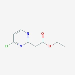 molecular formula C8H9ClN2O2 B15521369 Ethyl 2-(4-chloropyrimidin-2-YL)acetate 
