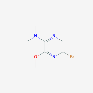molecular formula C7H10BrN3O B15521372 5-Bromo-3-methoxy-N,N-dimethylpyrazin-2-amine 