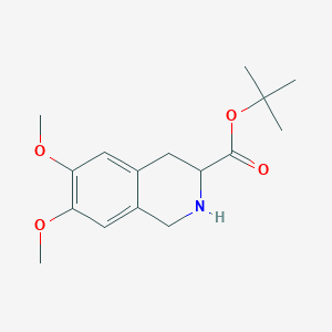 molecular formula C16H23NO4 B15521383 Tert-butyl 6,7-dimethoxy-1,2,3,4-tetrahydroisoquinoline-3-carboxylate 