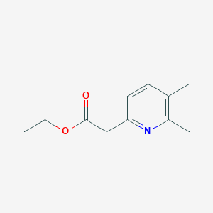 molecular formula C11H15NO2 B15521441 Ethyl (5,6-dimethylpyridin-2-YL)acetate CAS No. 1260664-30-9