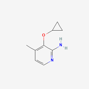molecular formula C9H12N2O B15521452 3-Cyclopropoxy-4-methylpyridin-2-amine 