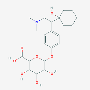molecular formula C22H33NO8 B15521505 rac O-Desmethyl Venlafaxine b-D-Glucuronide 