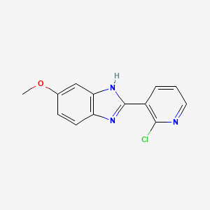 molecular formula C13H10ClN3O B15521561 2-(2-Chloropyridin-3-YL)-5-methoxy-1H-benzo[D]imidazole CAS No. 1196152-44-9