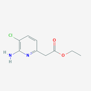 molecular formula C9H11ClN2O2 B15521584 Ethyl (6-amino-5-chloropyridin-2-YL)acetate 