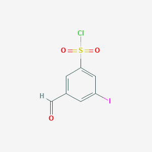 molecular formula C7H4ClIO3S B15521590 3-Formyl-5-iodobenzenesulfonyl chloride 