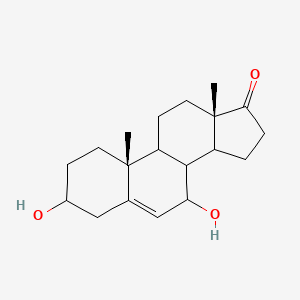 molecular formula C19H28O3 B15521616 (10R,13S)-3,7-dihydroxy-10,13-dimethyl-1,2,3,4,7,8,9,11,12,14,15,16-dodecahydrocyclopenta[a]phenanthren-17-one 