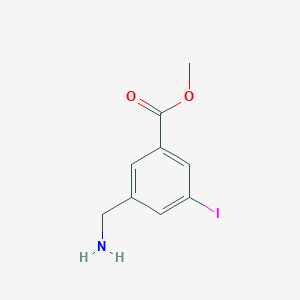 molecular formula C9H10INO2 B15521624 Methyl 3-(aminomethyl)-5-iodobenzoate 