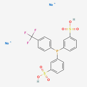 molecular formula C19H14F3Na2O6PS2 B15521651 Bis(3-sulfonatophenyl)(4-trifluoroMethylphenyl)phosphine disodiuM dihydrate p-DANPHOS 