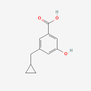 molecular formula C11H12O3 B15521790 3-(Cyclopropylmethyl)-5-hydroxybenzoic acid 