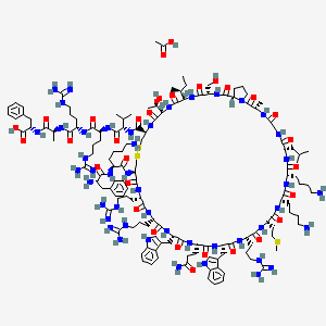 molecular formula C143H228N46O31S3 B15521811 Lactoferrin acetate 