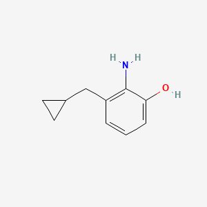 molecular formula C10H13NO B15521897 2-Amino-3-(cyclopropylmethyl)phenol 