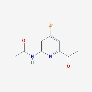 molecular formula C9H9BrN2O2 B15521983 N-(6-Acetyl-4-bromopyridin-2-YL)acetamide 