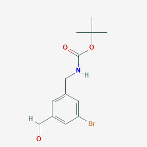 molecular formula C13H16BrNO3 B15522041 Tert-butyl 3-bromo-5-formylbenzylcarbamate CAS No. 1393562-58-7