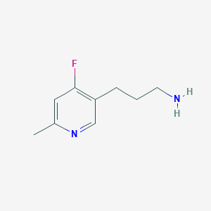 molecular formula C9H13FN2 B15522107 3-(4-Fluoro-6-methylpyridin-3-YL)propan-1-amine 