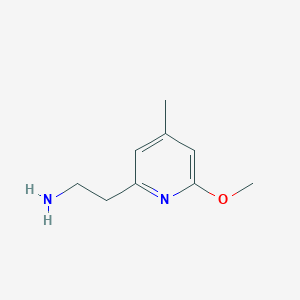 molecular formula C9H14N2O B15522115 2-(6-Methoxy-4-methylpyridin-2-YL)ethanamine 