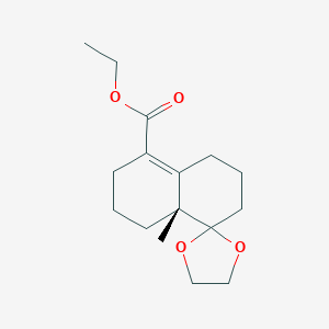 molecular formula C16H24O4 B15522158 Ethyl (R)-8a-methyl-3,4,6,7,8,8a-hexahydro-2H-spiro[naphthalene-1,2'-[1,3]dioxolane]-5-carboxylate 