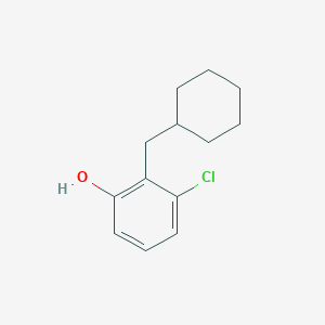 molecular formula C13H17ClO B15522206 3-Chloro-2-(cyclohexylmethyl)phenol 