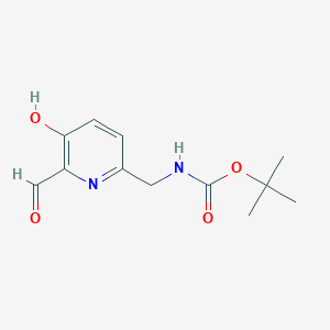 molecular formula C12H16N2O4 B15522280 Tert-butyl (6-formyl-5-hydroxypyridin-2-YL)methylcarbamate 