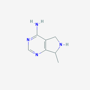 molecular formula C7H10N4 B155227 7-Methyl-6,7-dihydro-5h-pyrrolo[3,4-d]pyrimidin-4-amine CAS No. 1854-41-7