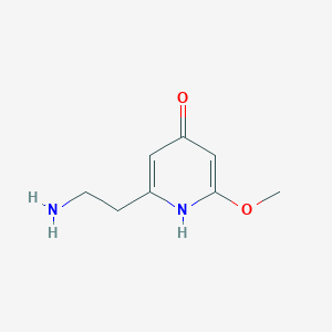 molecular formula C8H12N2O2 B15523419 2-(2-Aminoethyl)-6-methoxypyridin-4-OL 