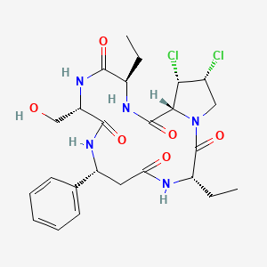molecular formula C25H33Cl2N5O6 B15523845 Andrastin C 