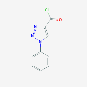 molecular formula C9H6ClN3O B155239 1-Phenyl-1H-1,2,3-triazole-4-carbonyl chloride CAS No. 134541-91-6