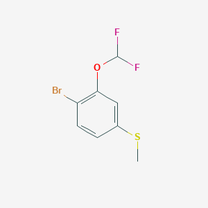 molecular formula C8H7BrF2OS B15523997 (4-Bromo-3-(difluoromethoxy)phenyl)(methyl)sulfane 