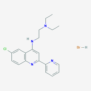 molecular formula C20H24BrClN4 B15525073 N'-(6-Chloro-2-(pyridin-2-yl)quinolin-4-yl)-N,N-diethylethane-1,2-diamine hydrobromide 