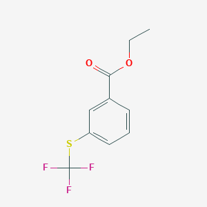 molecular formula C10H9F3O2S B15525404 Ethyl 3-(trifluoromethylthio)benzoate 