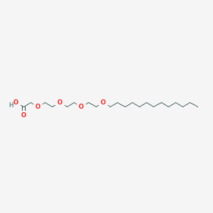 B155258 3,6,9,12-Tetraoxapentacosanoic acid CAS No. 127174-97-4