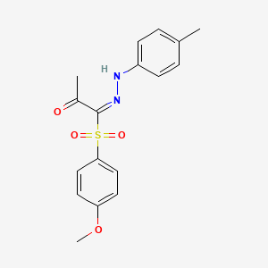 molecular formula C17H18N2O4S B15525863 (1E)-1-[(4-methoxyphenyl)sulfonyl]-1-[(4-methylphenyl)hydrazono]acetone 