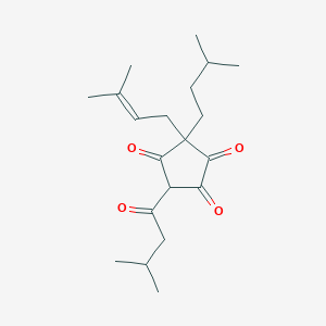B155260 1,2,4-Cyclopentanetrione, 3-isopentyl-5-isovaleryl-3-(3-methyl-2-butenyl)- CAS No. 1891-39-0