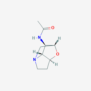 molecular formula C9H14N2O2 B15526104 N-[(1R,3S,7R,8R)-2-oxa-6-azatricyclo[4.2.1.03,7]nonan-8-yl]acetamide 