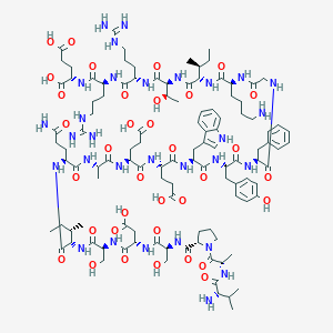 molecular formula C111H168N30O35 B155266 H-Val-ala-pro-ser-asp-ser-ile-gln-ala-glu-glu-trp-tyr-phe-gly-lys-ile-thr-arg-arg-glu-OH CAS No. 131023-24-0