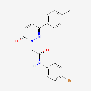 molecular formula C19H16BrN3O2 B15527182 N-(4-bromophenyl)-2-(6-oxo-3-(p-tolyl)pyridazin-1(6H)-yl)acetamide 