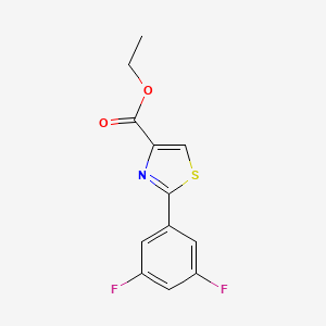 molecular formula C12H9F2NO2S B15527436 Ethyl 2-(3,5-difluorophenyl)thiazole-4-carboxylate 