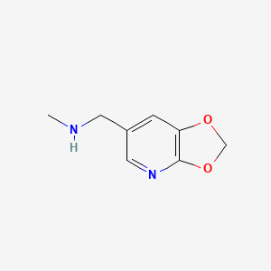 molecular formula C8H10N2O2 B15527485 N-([1,3]Dioxolo[4,5-B]pyridin-6-ylmethyl)-N-methylamine CAS No. 1260664-05-8