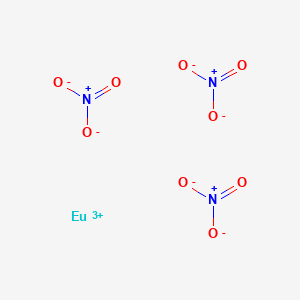 molecular formula EuN3O9 B155276 Europium nitrate CAS No. 10138-01-9