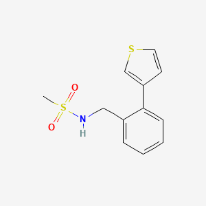 molecular formula C12H13NO2S2 B15527672 N-(2-(thiophen-3-yl)benzyl)methanesulfonamide 